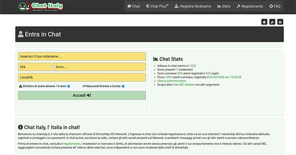 Chat Italy