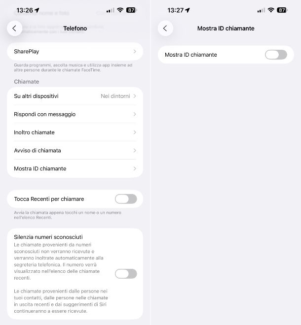 Come chiamare in anonimo da iPhone