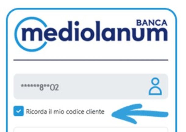 Funzionalità Ricorda codice cliente