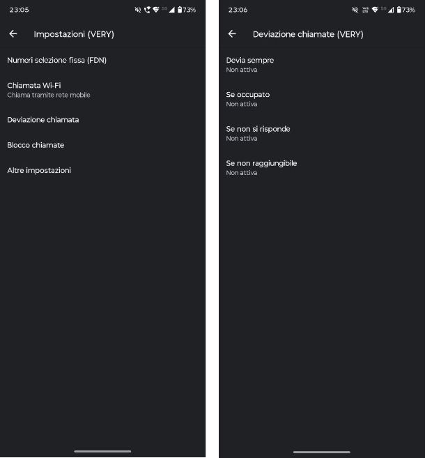 Trasferimento di chiamata Android