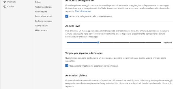 Cancellare mail inviata Outlook Windows