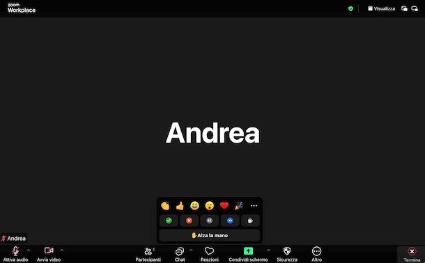 Come alzare la mano su Zoom da PC