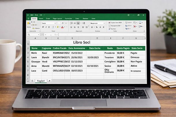 Libro soci Excel