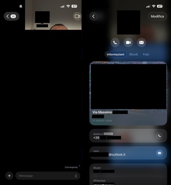 Trovare ID Apple di amico app iMessage iOS