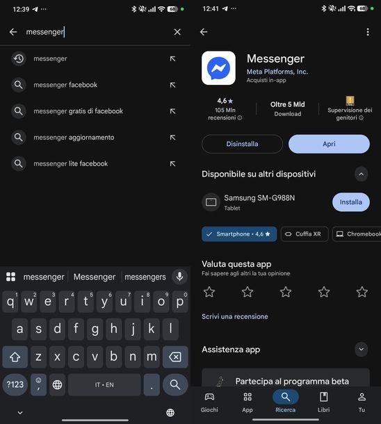 Scaricare Messenger Android