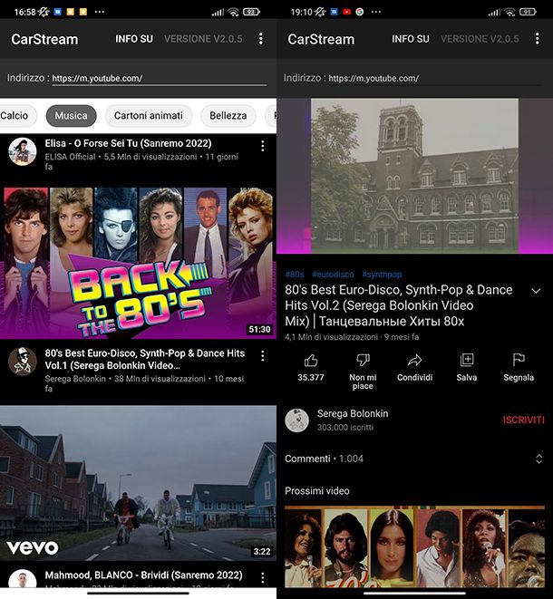 App per Android Auto video