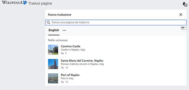 Traduzioni Wikipedia
