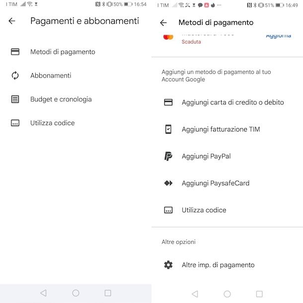 Pagare con il credito telefonico su Play Store