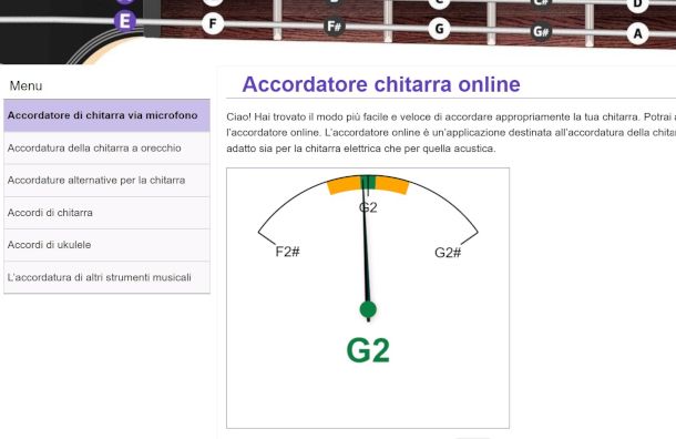 interfaccia Tuner online