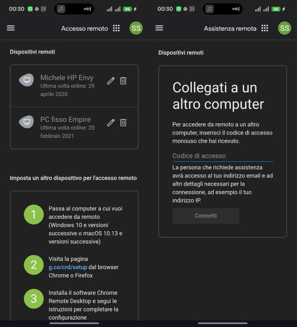App Chrome Remote Desktop