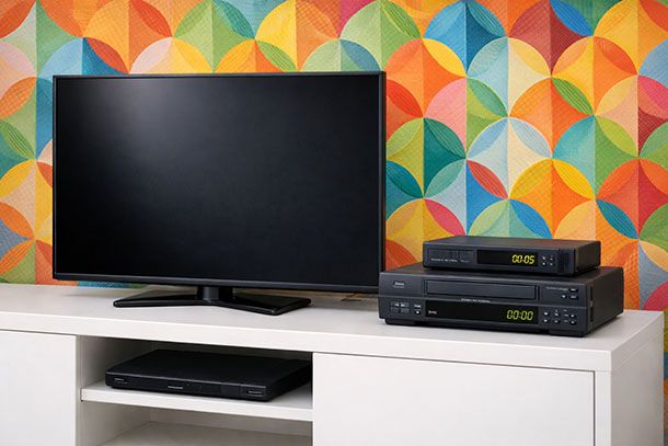 Decoder, videoregistratore e TV