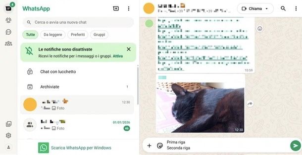Andare a capo WhatsApp Web