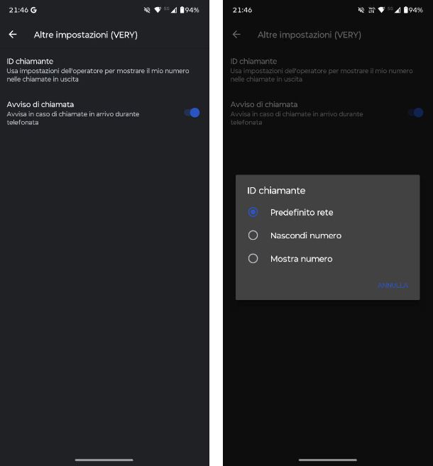 Come chiamare in anonimo da Android