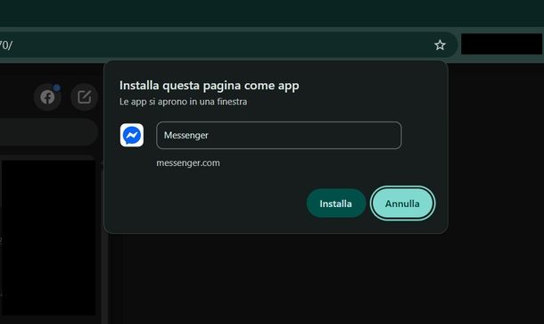 Creare PWA Messenger