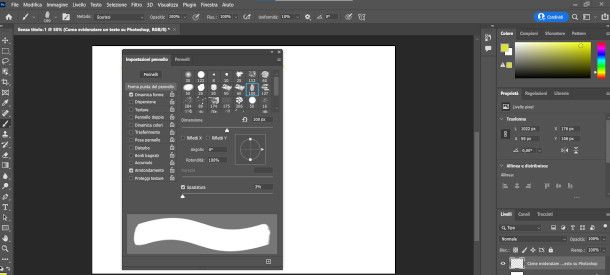 Evidenziare testo Photoshop