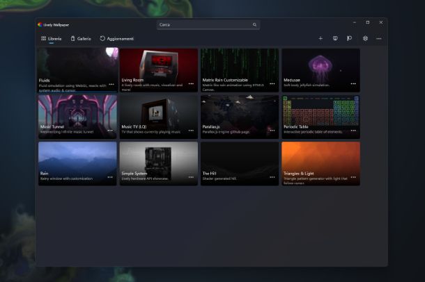 Come mettere sfondi animati su PC Windows