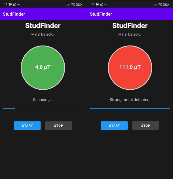 Stud Finder: Metal detector