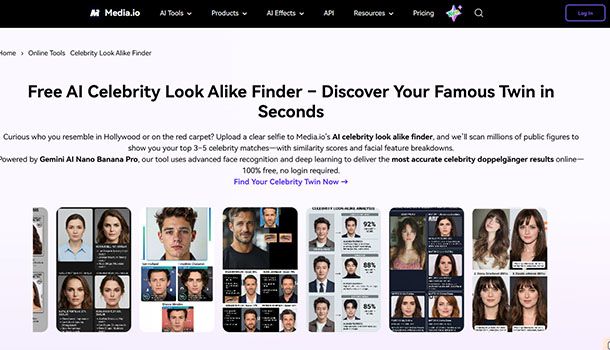 AI Celebrity Look Alike Finder