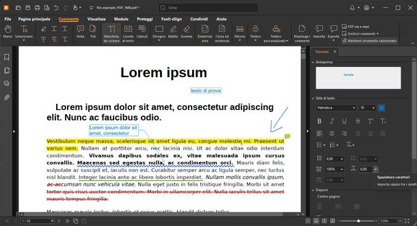 Annotazioni con Foxit PDF Reader