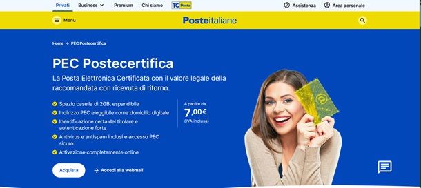 pec poste italiane