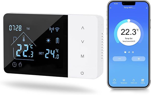 Collegamento cronotermostato smart a 2 fili