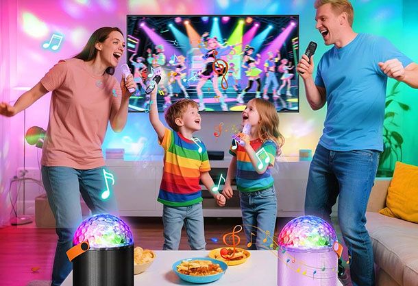 Karaoke con LED party