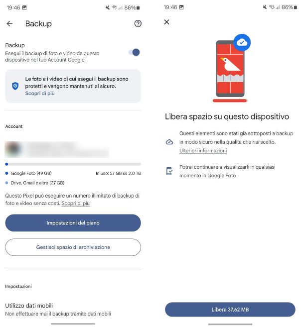 Altri consigli utili per liberare spazio su Android