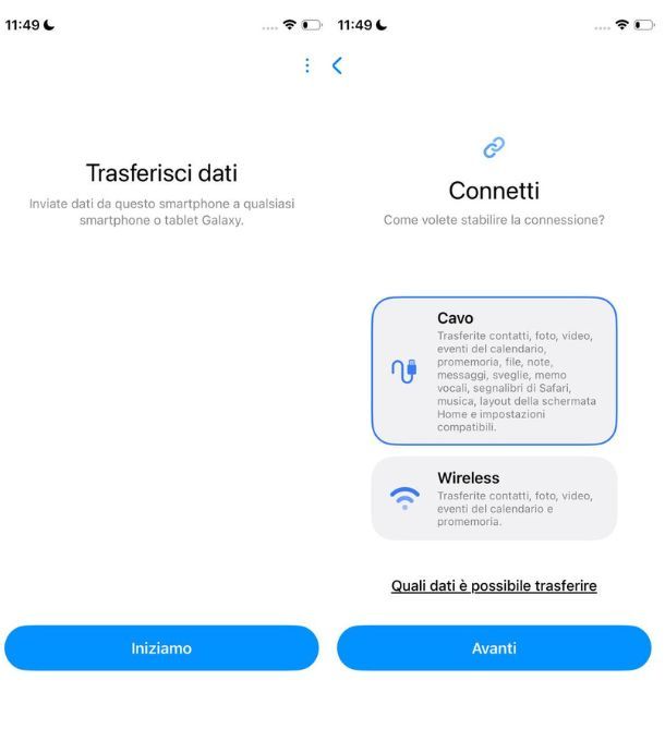 Come trasferire dati da iPhone a Android