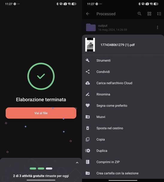 Convertire JPG in PDF iLovePDF Android