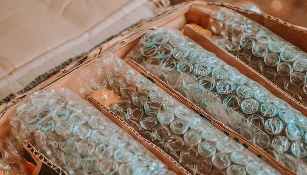 preparazione pacco Vinted