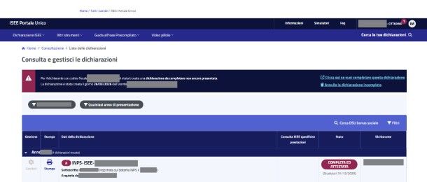 Dichiarazioni e ISEE