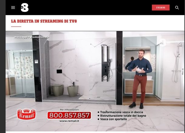 Rivedere programmi TV8 replica