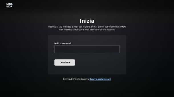 Creare account HBO Max