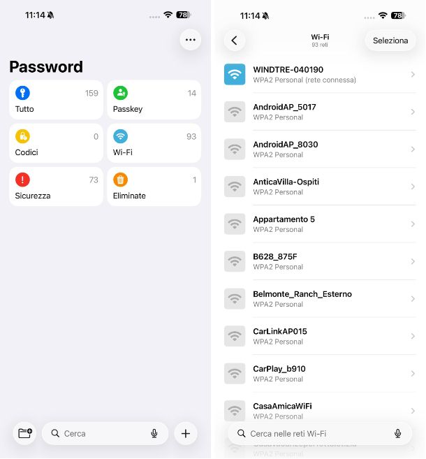 Come trovare una password WiFi con iPhone