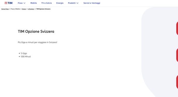 TIM Opzione Svizzera