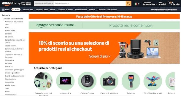Amazon Seconda Mano