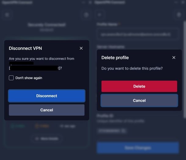 Disattivare OpenVPN Connect Windows
