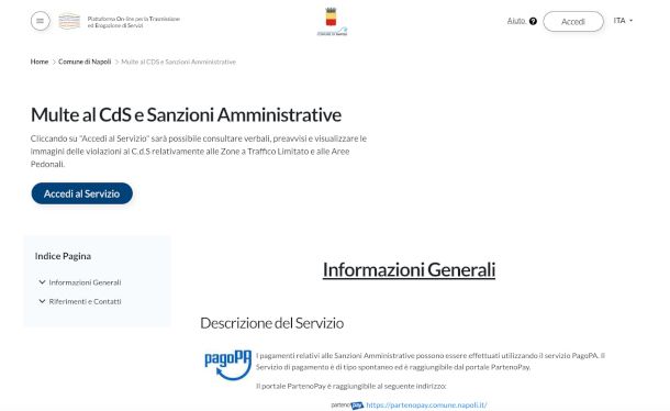 portale POTESs Comune di Napoli