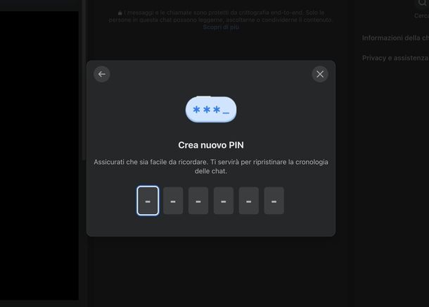 Sbloccare chat crittografate sincronizzate Messenger Web