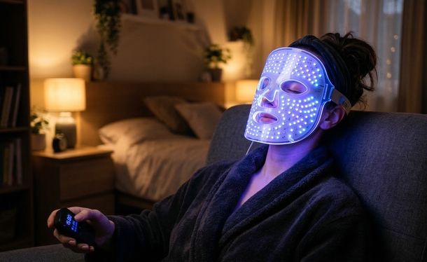 Maschera LED viso