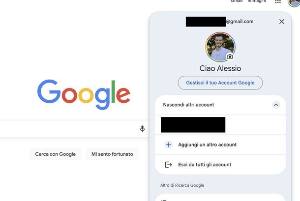 Logout account Google