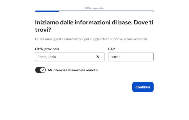 creazione account su Indeed
