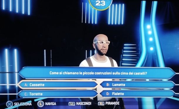 schermata di gioco Chi vuol essere milionario?