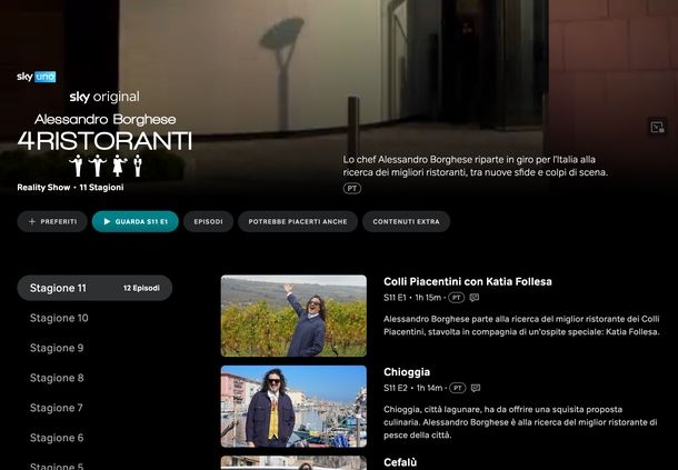 Rivedere programmi TV8 NOW