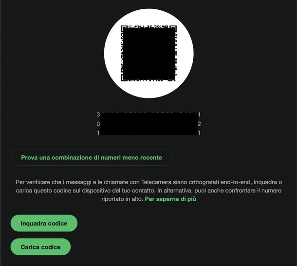 Verificare chat crittografata WhatsApp Web