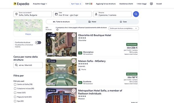 Siti per organizzare viaggi