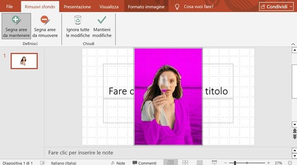 Come rendere trasparente lo sfondo di una immagine