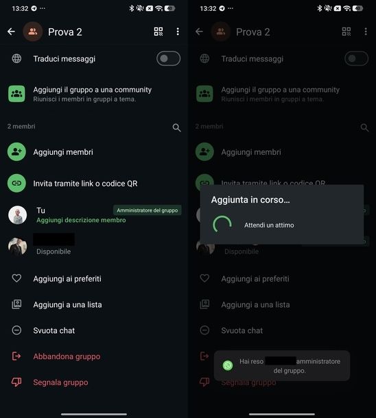 Creare gruppo su WhatsApp dove possono scrivere solo amministratori