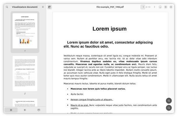 Visualizzatore documenti di GNOME