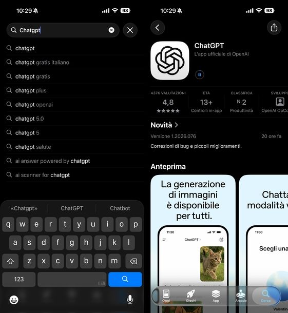 Scaricare ChatGPT iOS